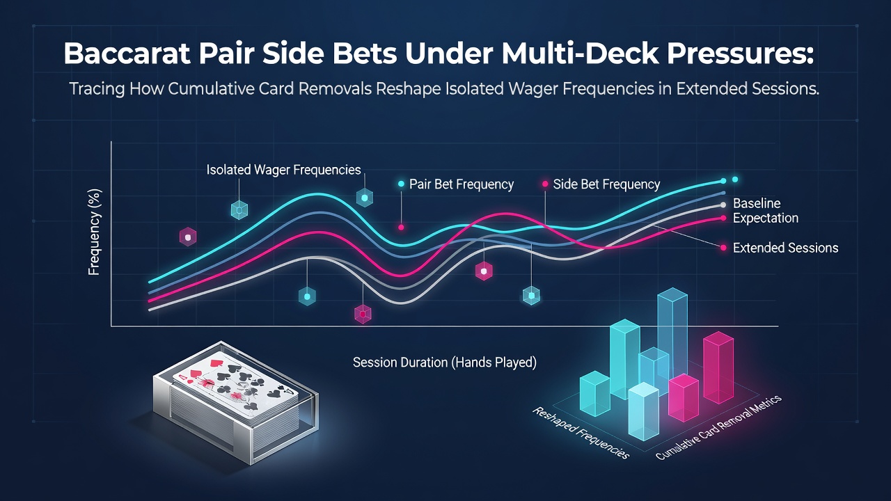 Baccarat-Paar-Wetten unter Multi-Deck-Druck mit Kartenentfernungen