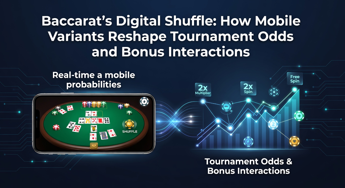 Digitale Shuffle-Technologie in mobilen Baccarat-Varianten mit Turnier- und Bonus-Elementen