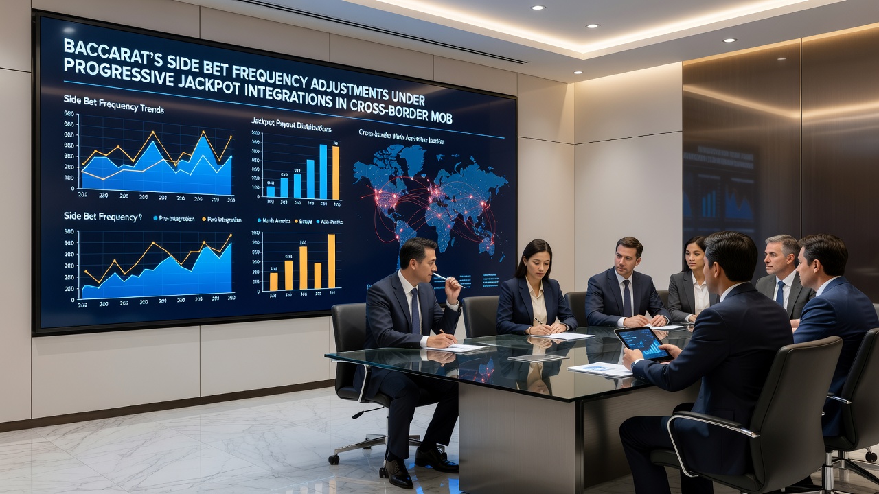 Datenvisualisierung zu Frequenzanpassungen bei Side-Bets in cross-border Baccarat