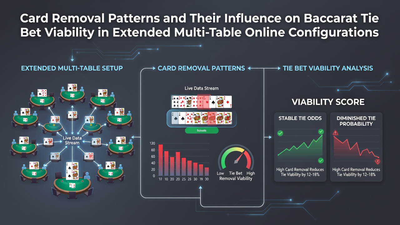 Darstellung von Kartenentfernungsmustern in Baccarat Multi-Table Online Sessions